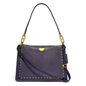 COACH Dreamer Shoulder Bag with Rivets includes duster